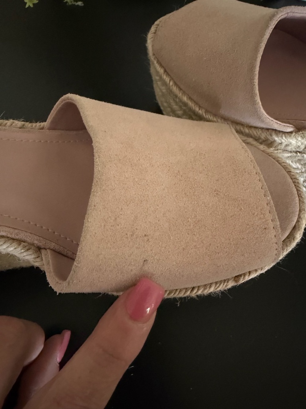 Marc Fisher LTD Alida Platform Wedge Espadrille Sandals in blush - Picture 6 of 6